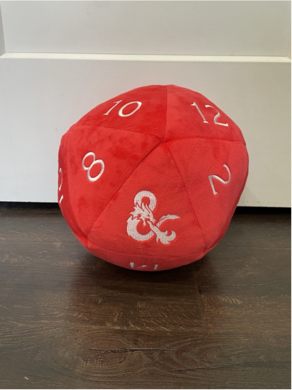 D&D Dungeons & Dragons Red and White Dice Jumbo Novelty Plush